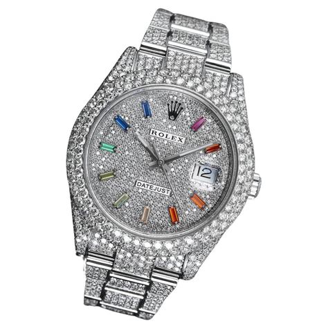 datejust rolex iced out|iced out rolex datejust 41mm.